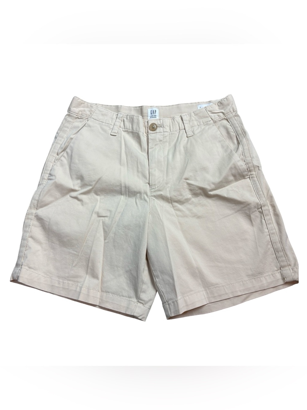 Gap For Good Cream Girlfriend Chino Shorts